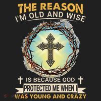 Man Of God The Reason I Am Old And Wise Is Because God Prote Beanie thumb 2