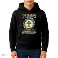 Man Of God The Reason I Am Old And Wise Is Because God Prote Kids Hoodie thumb 4