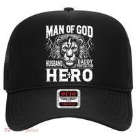 Man Of God Husband Daddy Protector Hero Dad Father's Day Hat thumb 0