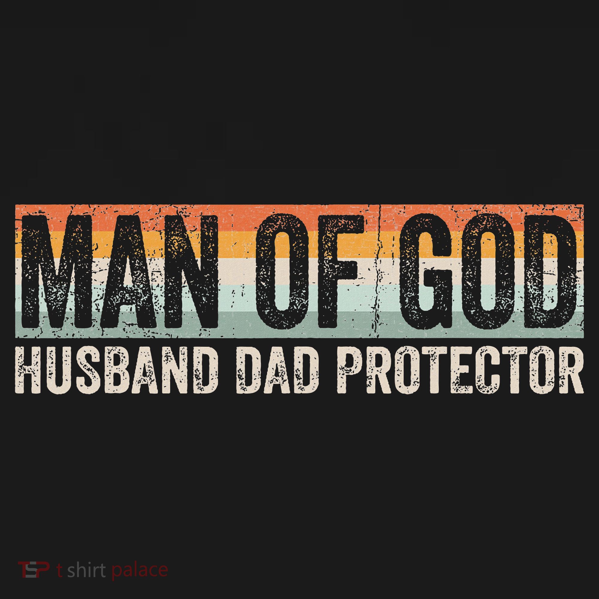 Man Of God Husband Dad Protector Christian Dad Father's Day Coaster