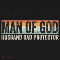 Man Of God Husband Dad Protector Christian Dad Father's Day Mousepad thumb 1