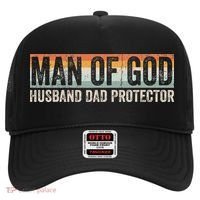 Man Of God Husband Dad Protector Christian Dad Father's Day Hat thumb 0
