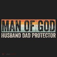Man Of God Husband Dad Protector Christian Dad Father's Day Hat thumb 2