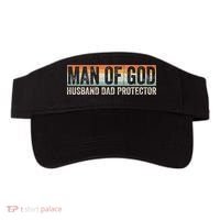 Man Of God Husband Dad Protector Christian Dad Father's Day Visor thumb 0