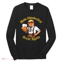 Make Oktoberfest Great Again Funny Trump Drink Beer Prost Long Sleeve Shirt thumb 0