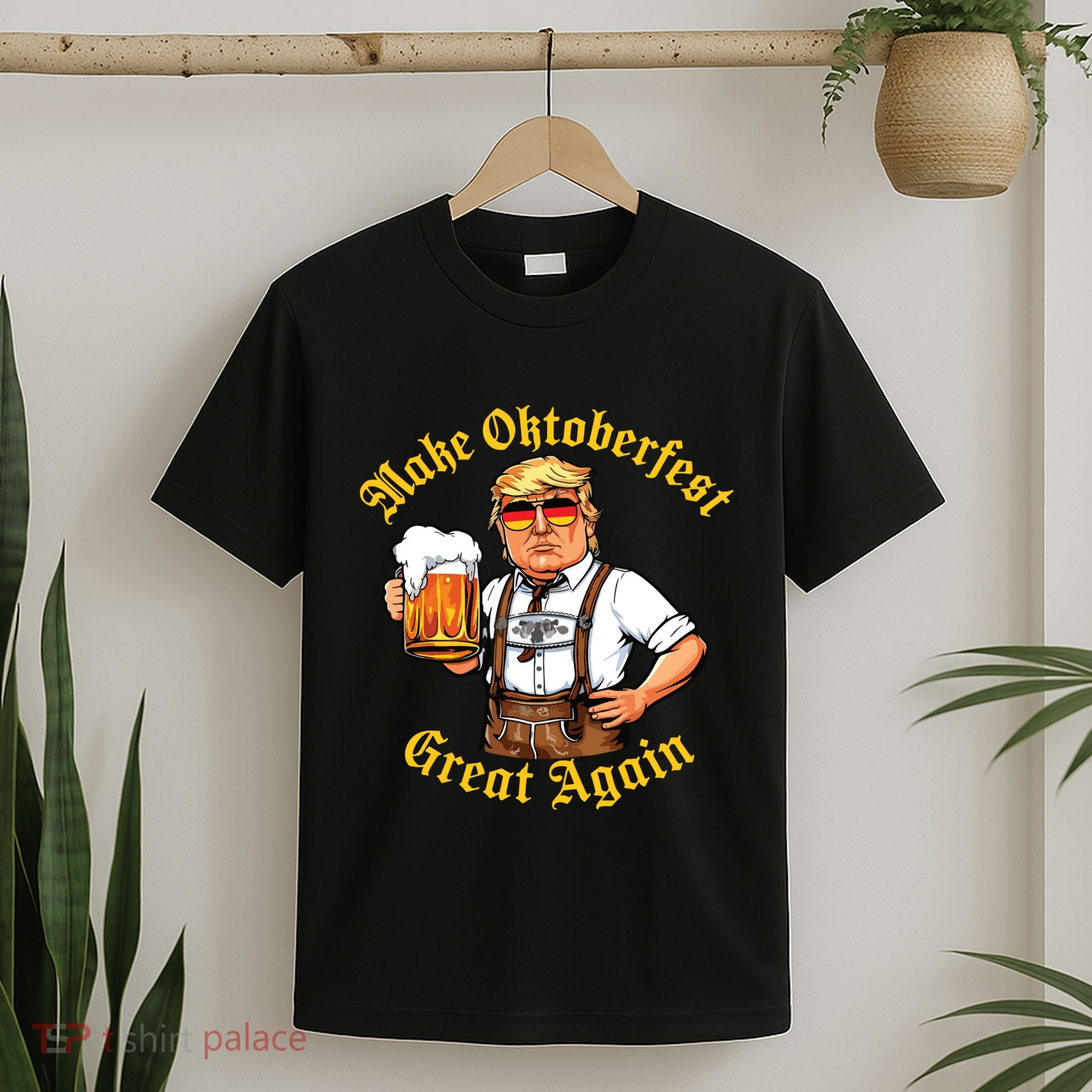 Make Oktoberfest Great Again Funny Trump Drink Beer Prost T-Shirt
