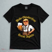 Make Oktoberfest Great Again Funny Trump Drink Beer Prost T-Shirt thumb 5