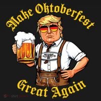 Make Oktoberfest Great Again Funny Trump Drink Beer Prost T-Shirt thumb 7