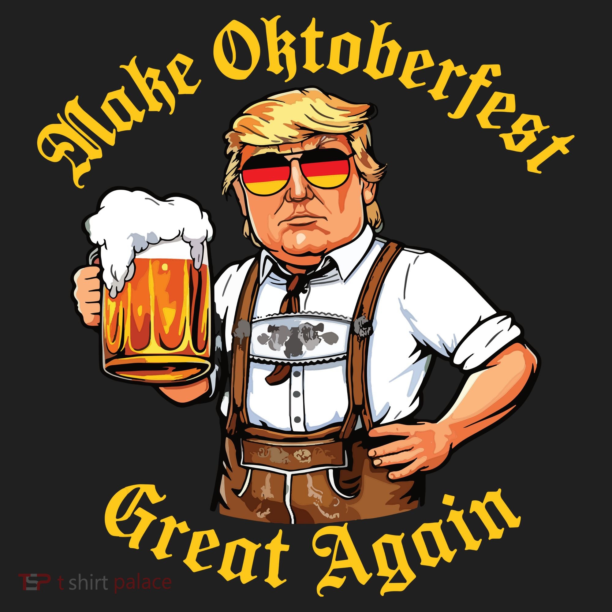 Make Oktoberfest Great Again Funny Trump Drink Beer Prost Beanie