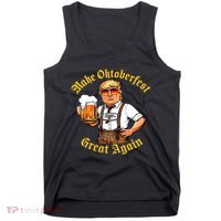 Make Oktoberfest Great Again Funny Trump Drink Beer Prost Tank Top thumb 0