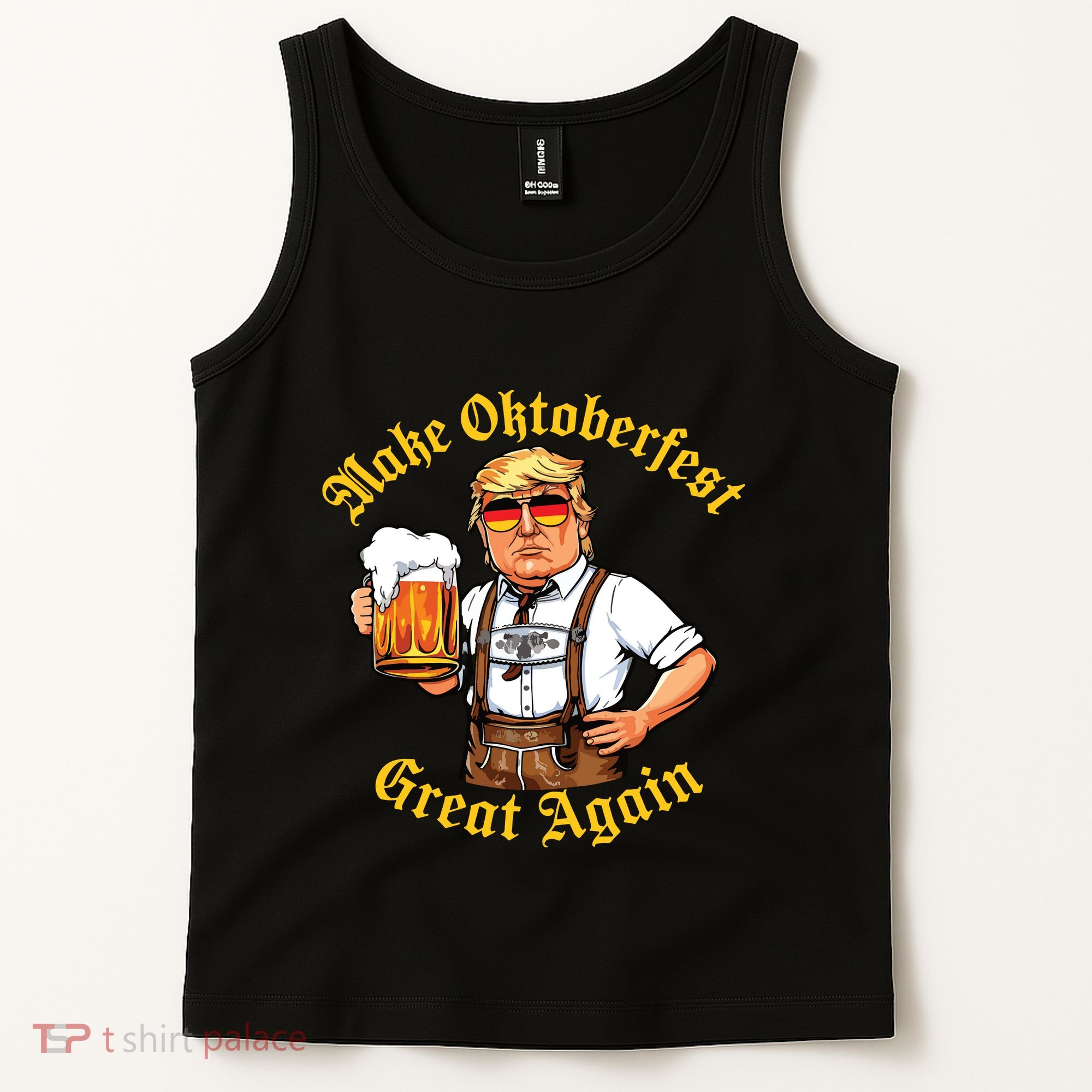 Make Oktoberfest Great Again Funny Trump Drink Beer Prost Tank Top