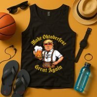 Make Oktoberfest Great Again Funny Trump Drink Beer Prost Tank Top thumb 4