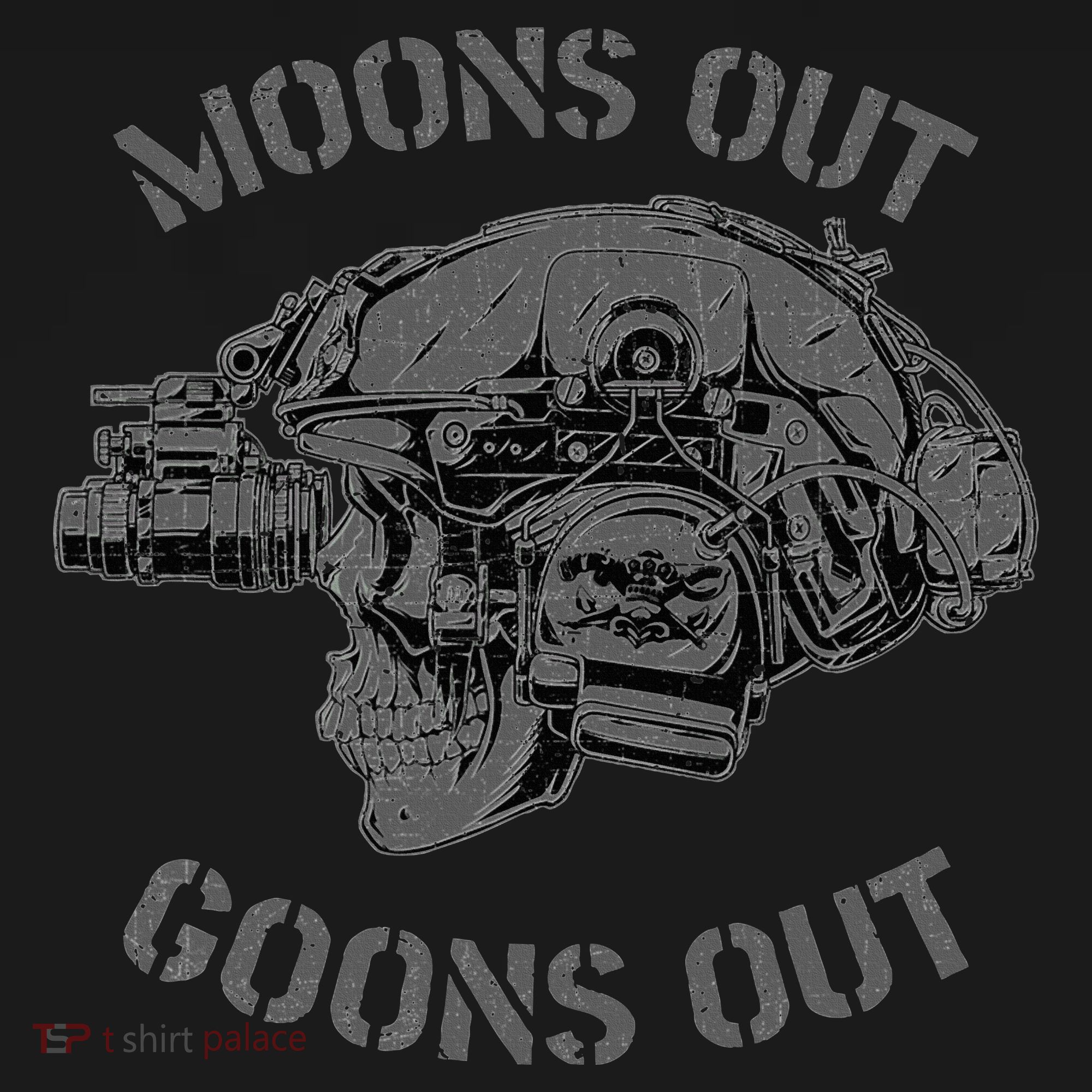 MoonS Out Goons Out Skull Helmet Nvgs Nsw Swcc Dbg Pin Women's Tank Top