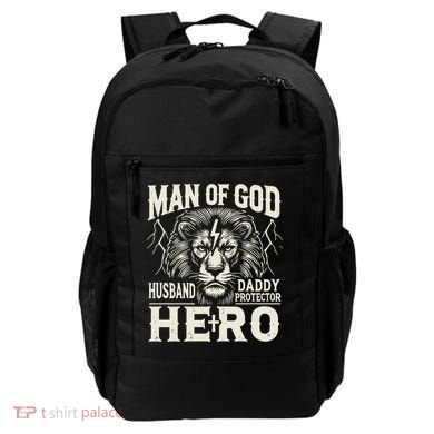 Man Of God Husband Daddy Protector Hero Backpack