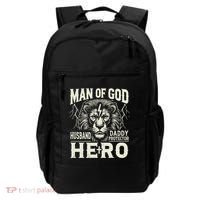 Man Of God Husband Daddy Protector Hero Backpack thumb 0