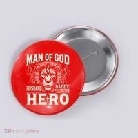 Man Of God Husband Daddy Protector Hero Button thumb 0