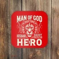 Man Of God Husband Daddy Protector Hero Coaster thumb 0