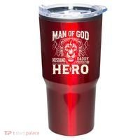 Man Of God Husband Daddy Protector Hero Tumbler thumb 0