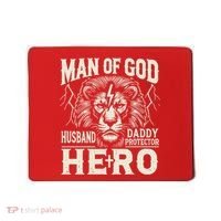 Man Of God Husband Daddy Protector Hero Mousepad thumb 0
