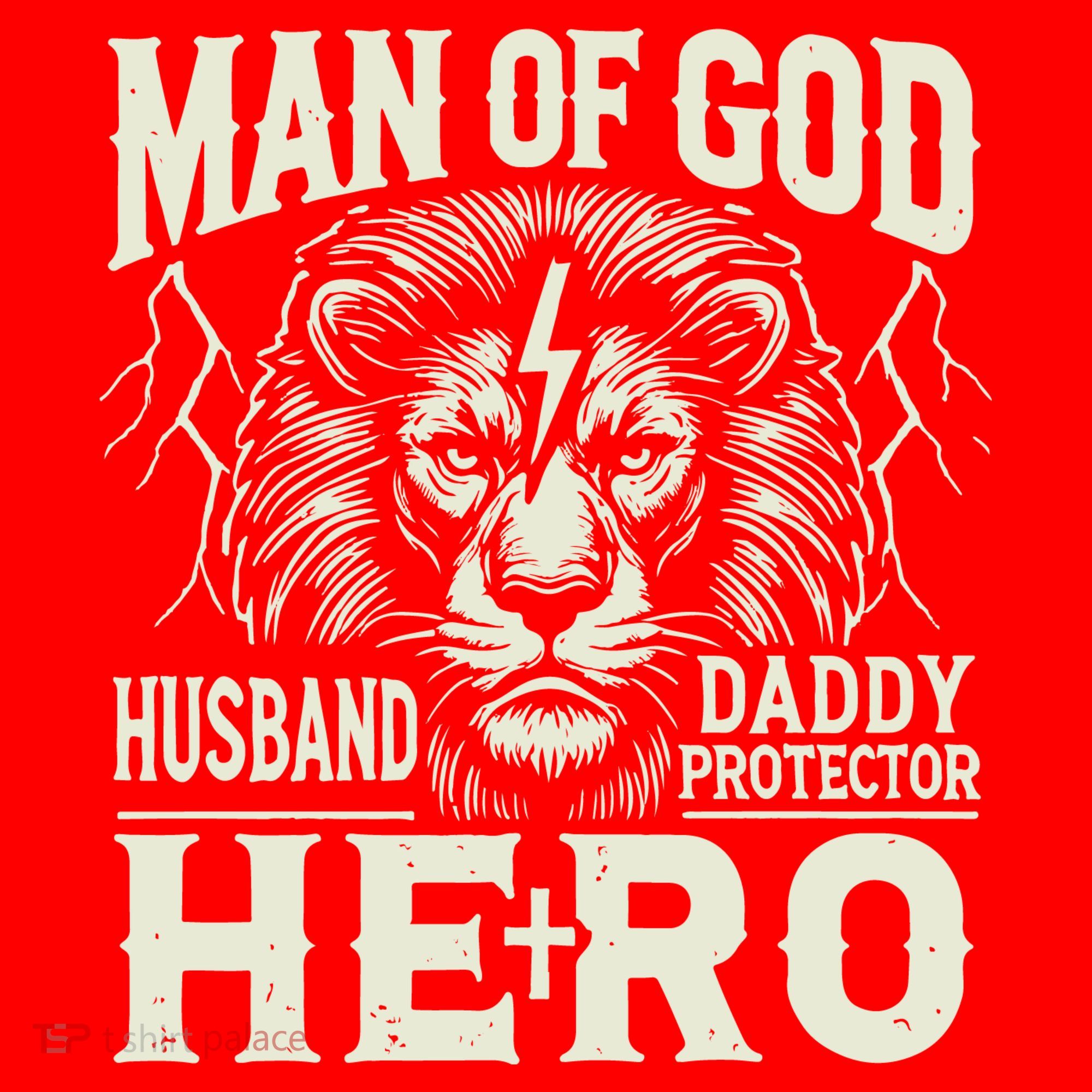 Man Of God Husband Daddy Protector Hero Ornament