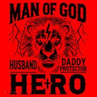 Man Of God Husband Daddy Protector Hero Santa Hat thumb 1