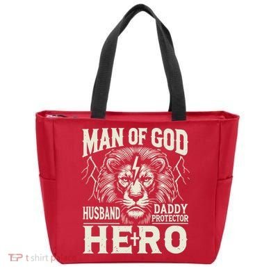 Man Of God Husband Daddy Protector Hero Tote Bag