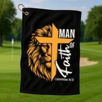 Man Of God Golf Towel thumb 1