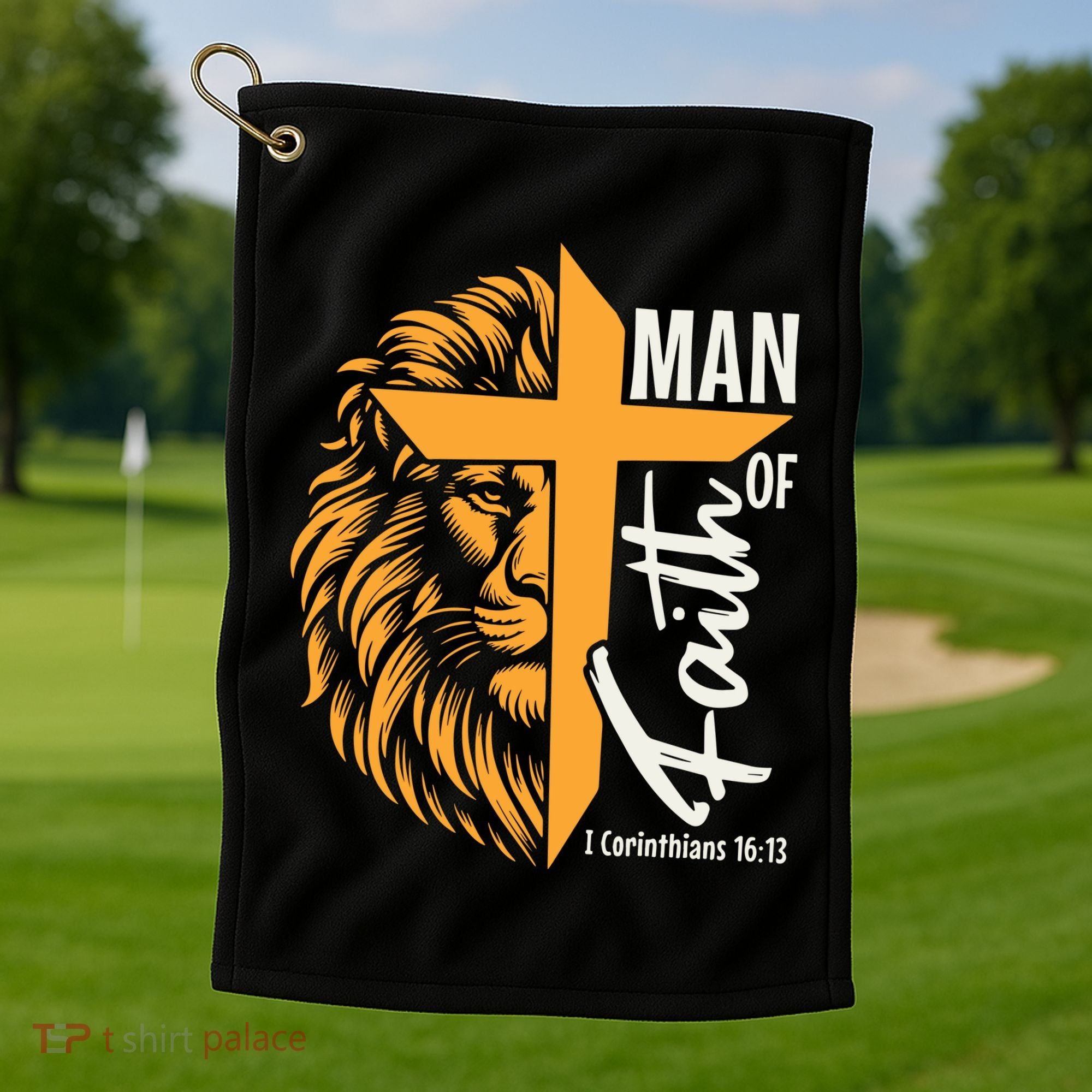 Man Of God Golf Towel