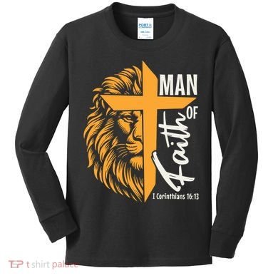 Man Of God Kids Long Sleeve Shirt