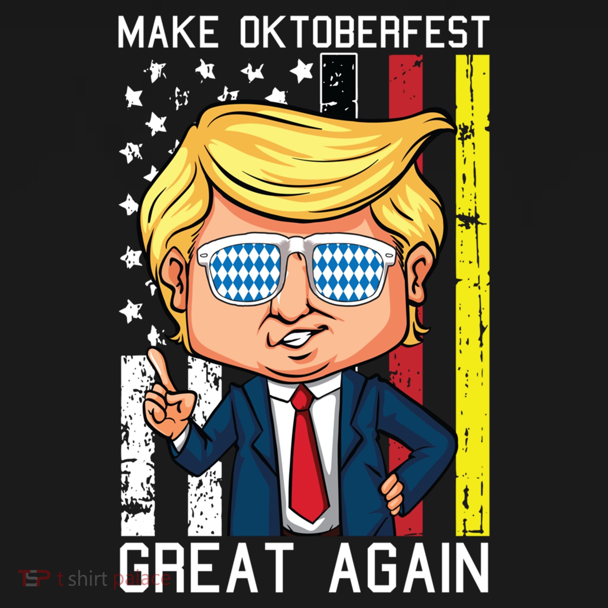 Make Oktoberfest Great Again Oktoberfest Trump American Flag Funny Gift Pajama Set