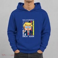 Make Oktoberfest Great Again Oktoberfest Trump American Flag Funny Gift Hoodie thumb 0