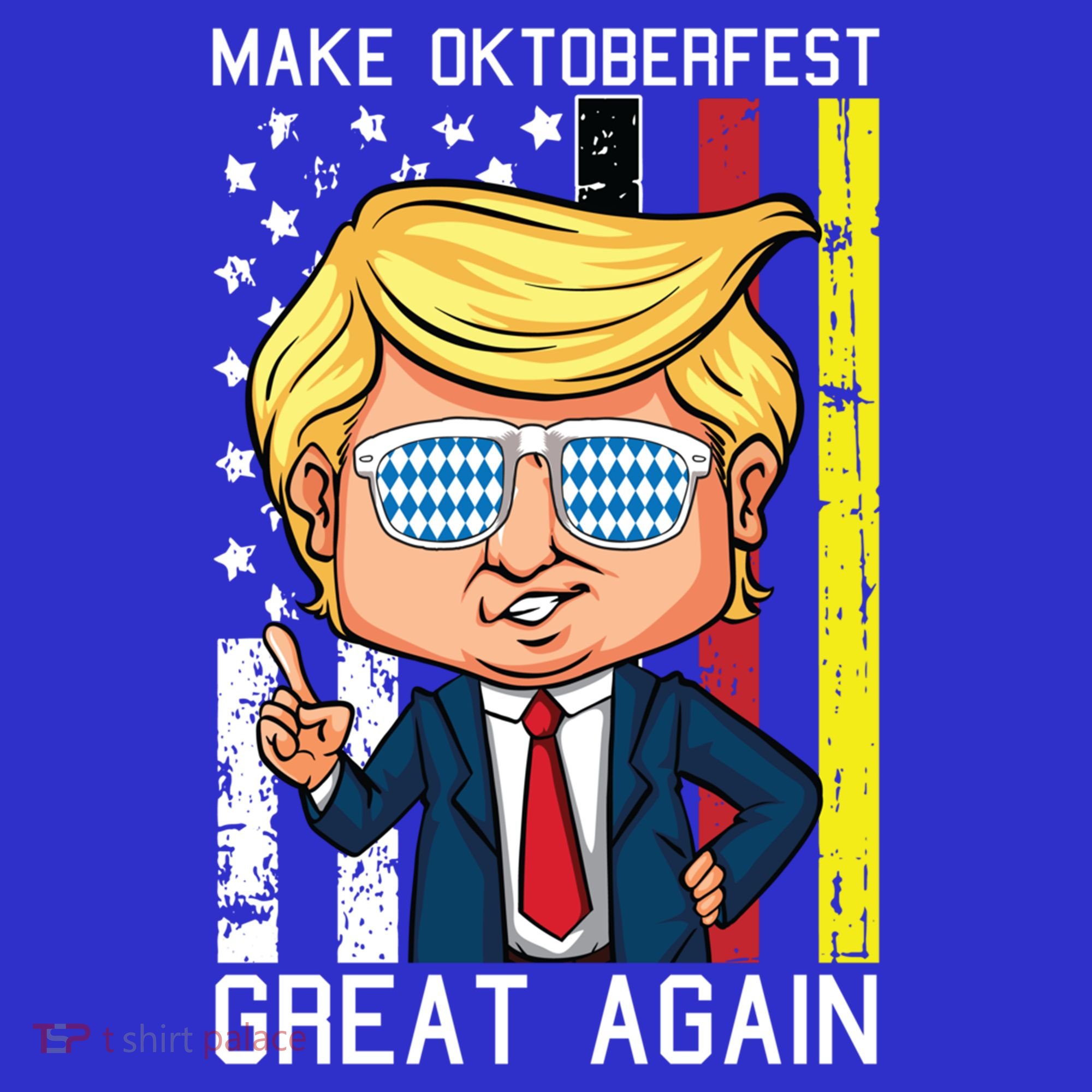 Make Oktoberfest Great Again Oktoberfest Trump American Flag Funny Gift Sweatshirt