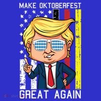 Make Oktoberfest Great Again Oktoberfest Trump American Flag Funny Gift T-Shirt thumb 7