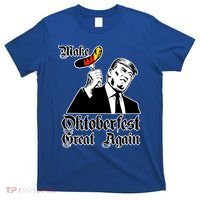 Make Oktoberfest Great Again Gery Flag Gift Beer Lovers Gift T-Shirt thumb 0