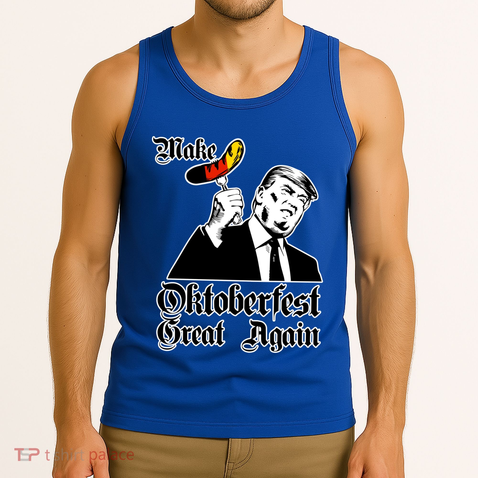 Make Oktoberfest Great Again Gery Flag Gift Beer Lovers Gift Tank Top