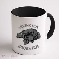 Moons Out Goons Out Skull Helmet Nvgs Military S Gift Coffee Mug thumb 1