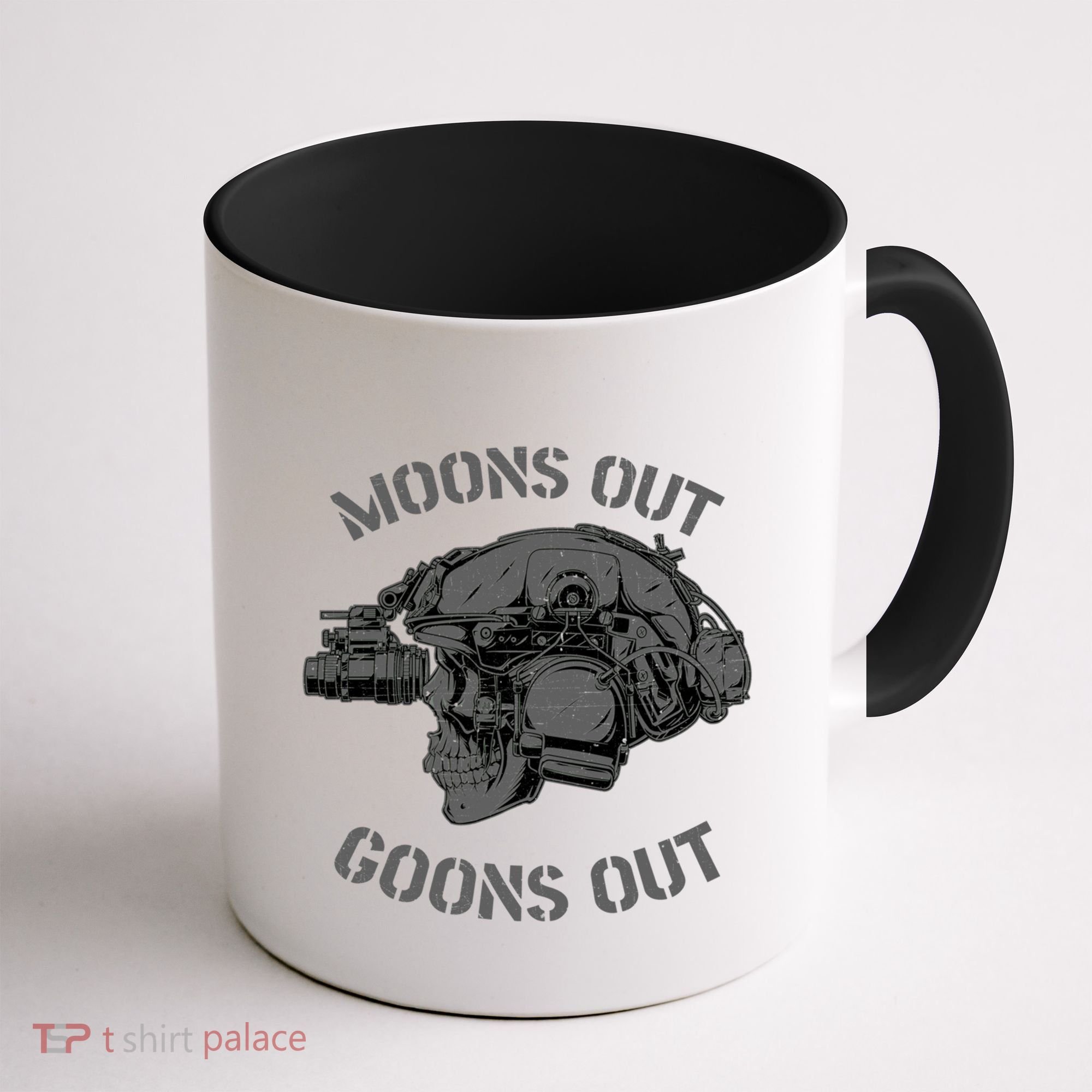 Moons Out Goons Out Skull Helmet Nvgs Military S Gift Coffee Mug