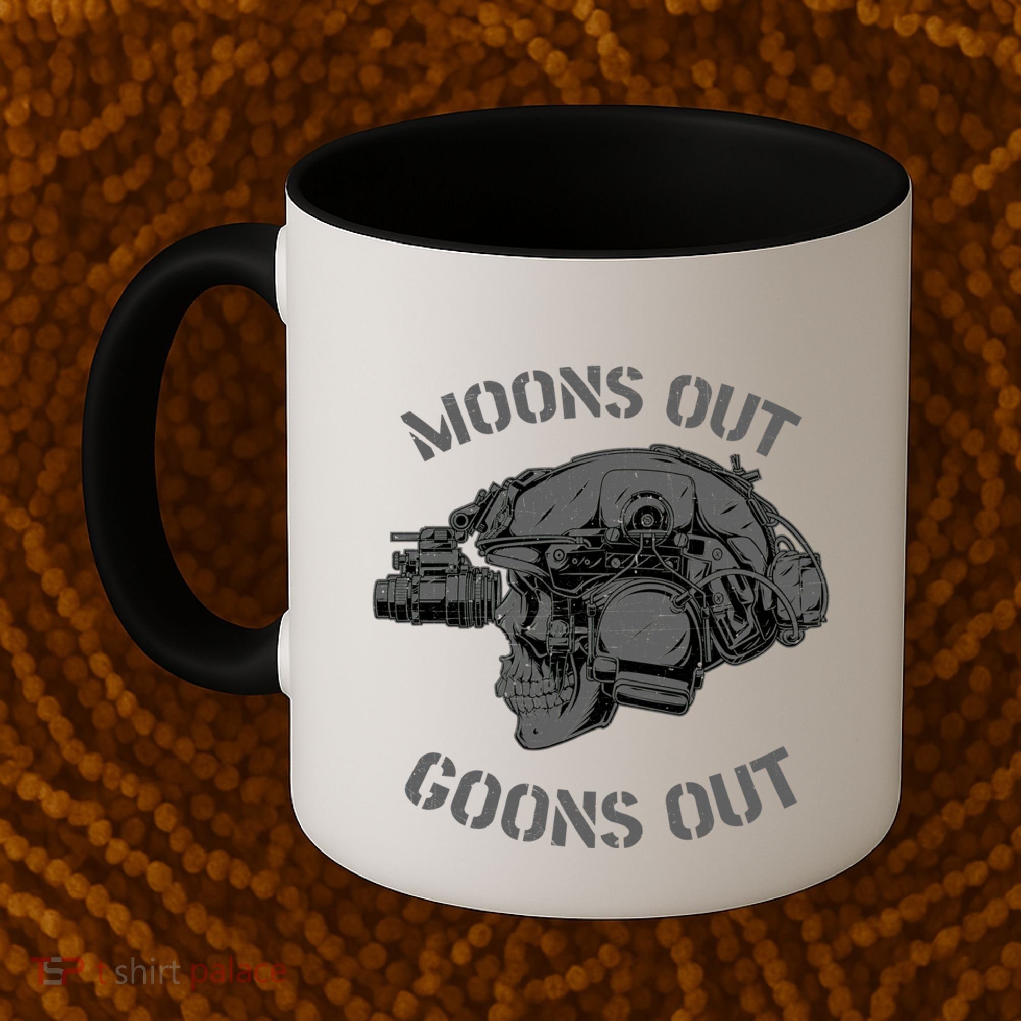 Moons Out Goons Out Skull Helmet Nvgs Military S Gift Coffee Mug