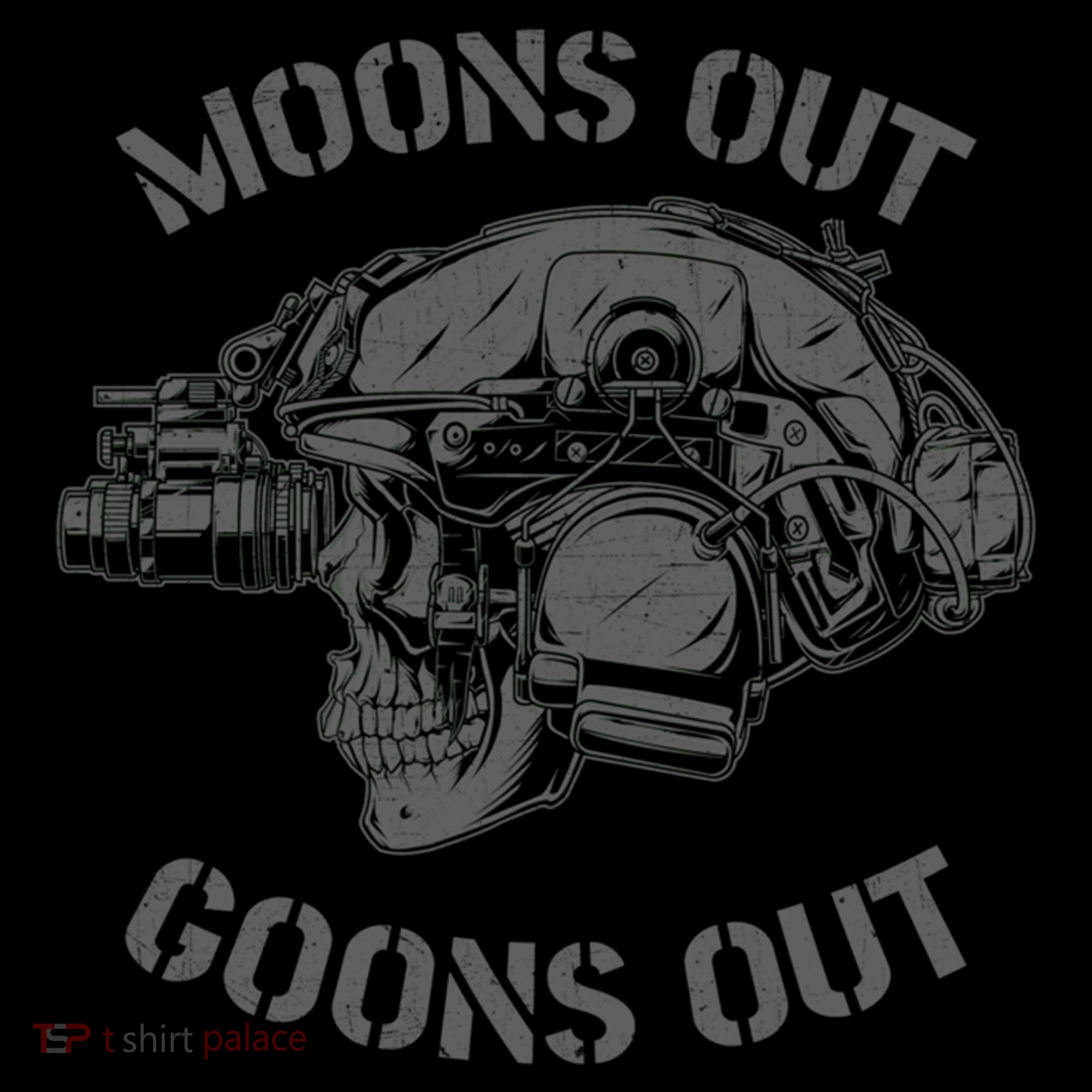 Moons Out Goons Out Skull Helmet Nvgs Military S Gift Coffee Mug