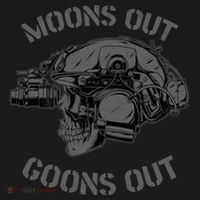 Moons Out Goons Out Skull Helmet Nvgs Military S Gift Women's Hoodie thumb 2