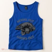 Moons Out Goons Out Skull Helmet Nvgs Military S Gift Tank Top thumb 2