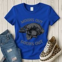 Moons Out Goons Out Skull Helmet Nvgs Military S Gift Women's T-Shirt thumb 3