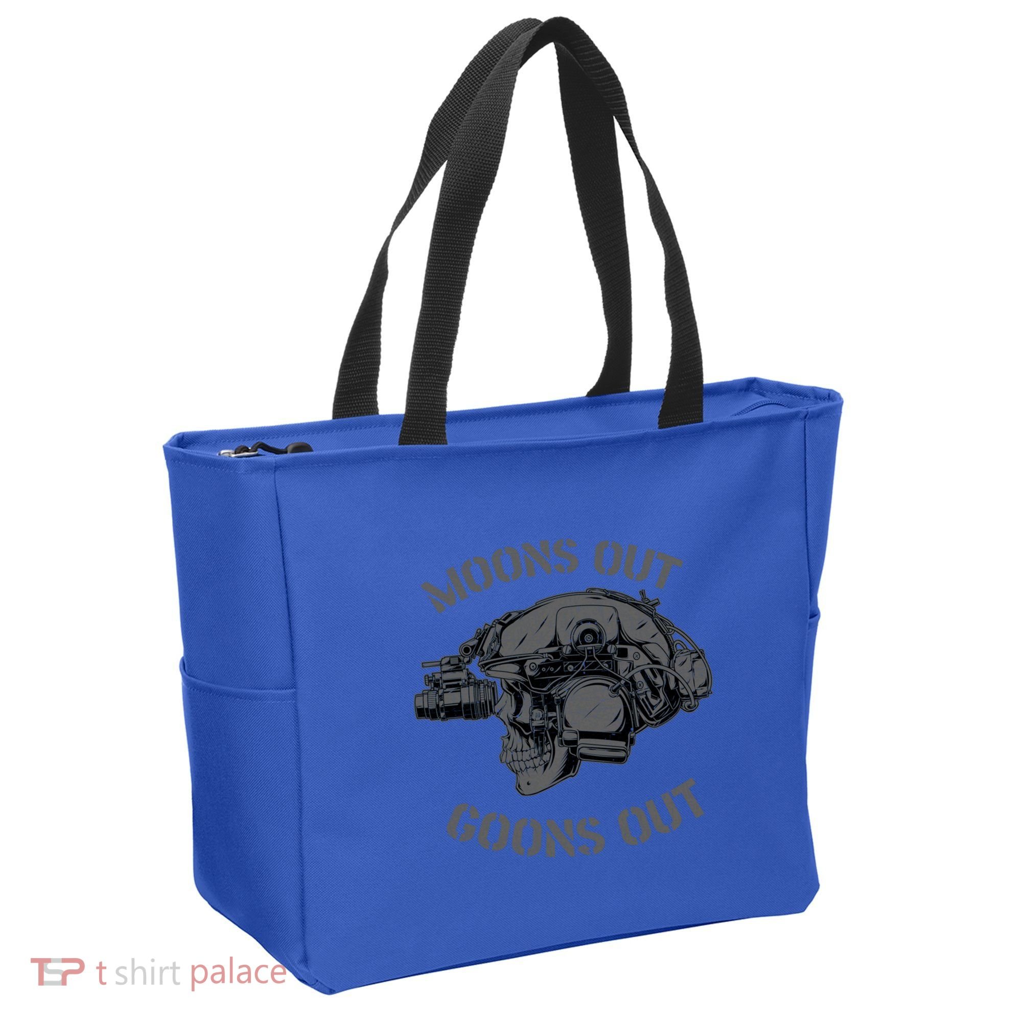 Moons Out Goons Out Skull Helmet Nvgs Military S Gift Tote Bag