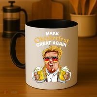 Make Oktoberfest Great Again Funny Trump Beer Mug Meaningful Gift Coffee Mug thumb 4
