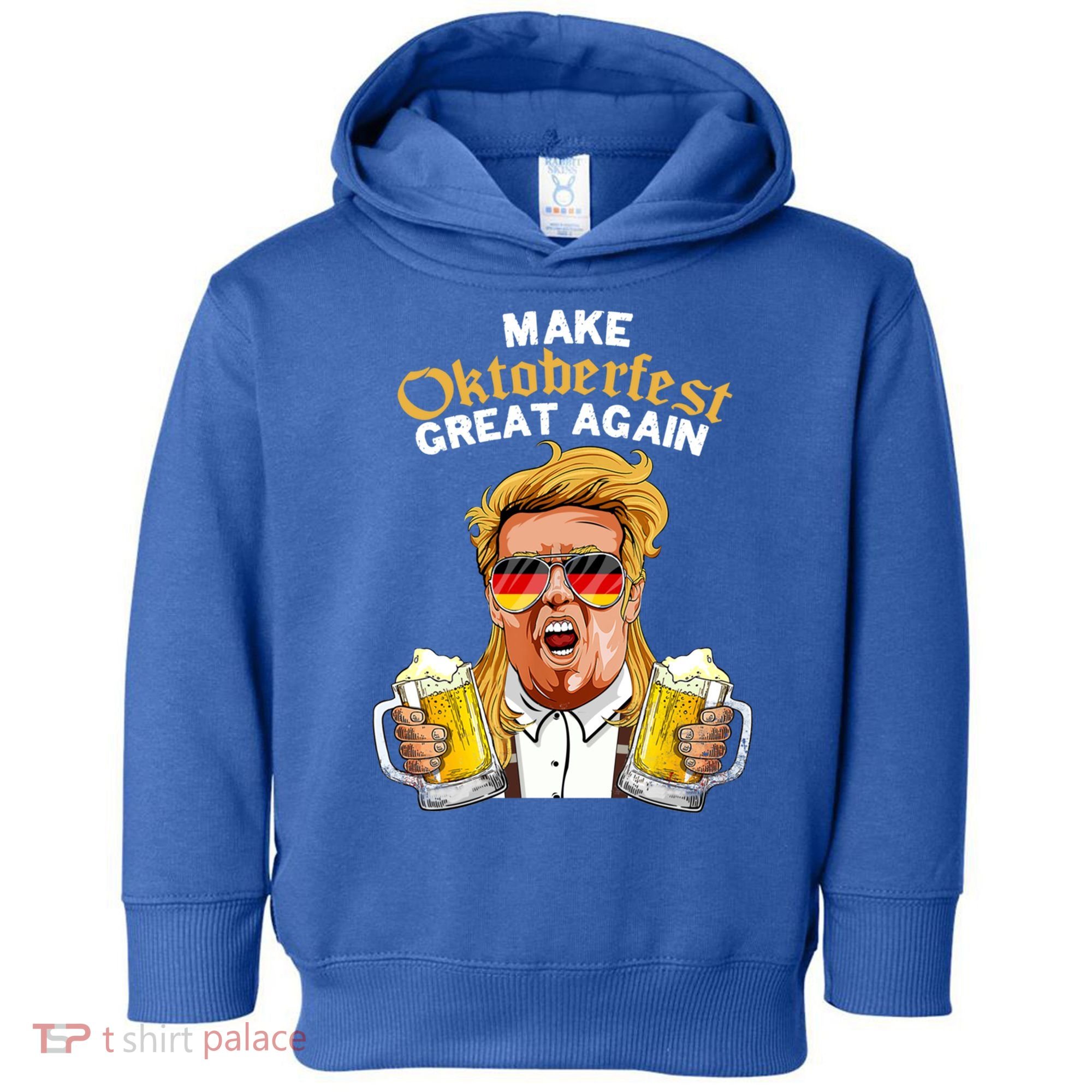 Make Oktoberfest Great Again Funny Trump Beer Mug Meaningful Gift Toddler Hoodie