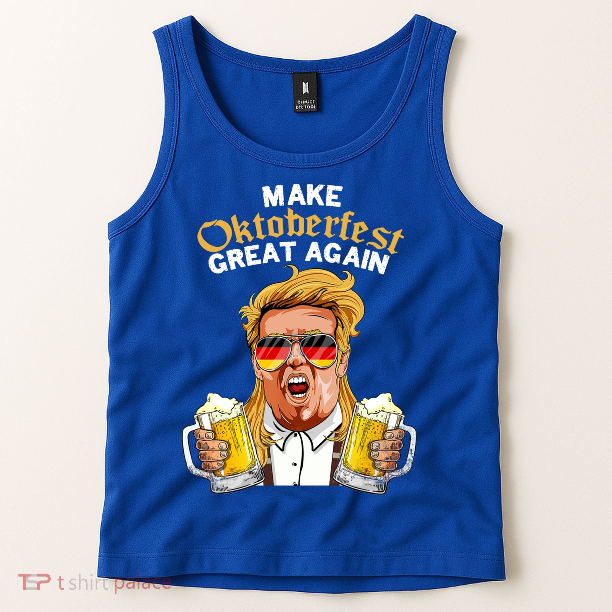 Make Oktoberfest Great Again Funny Trump Beer Mug Meaningful Gift Tank Top