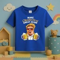 Make Oktoberfest Great Again Funny Trump Beer Mug Meaningful Gift Toddler T-Shirt thumb 3