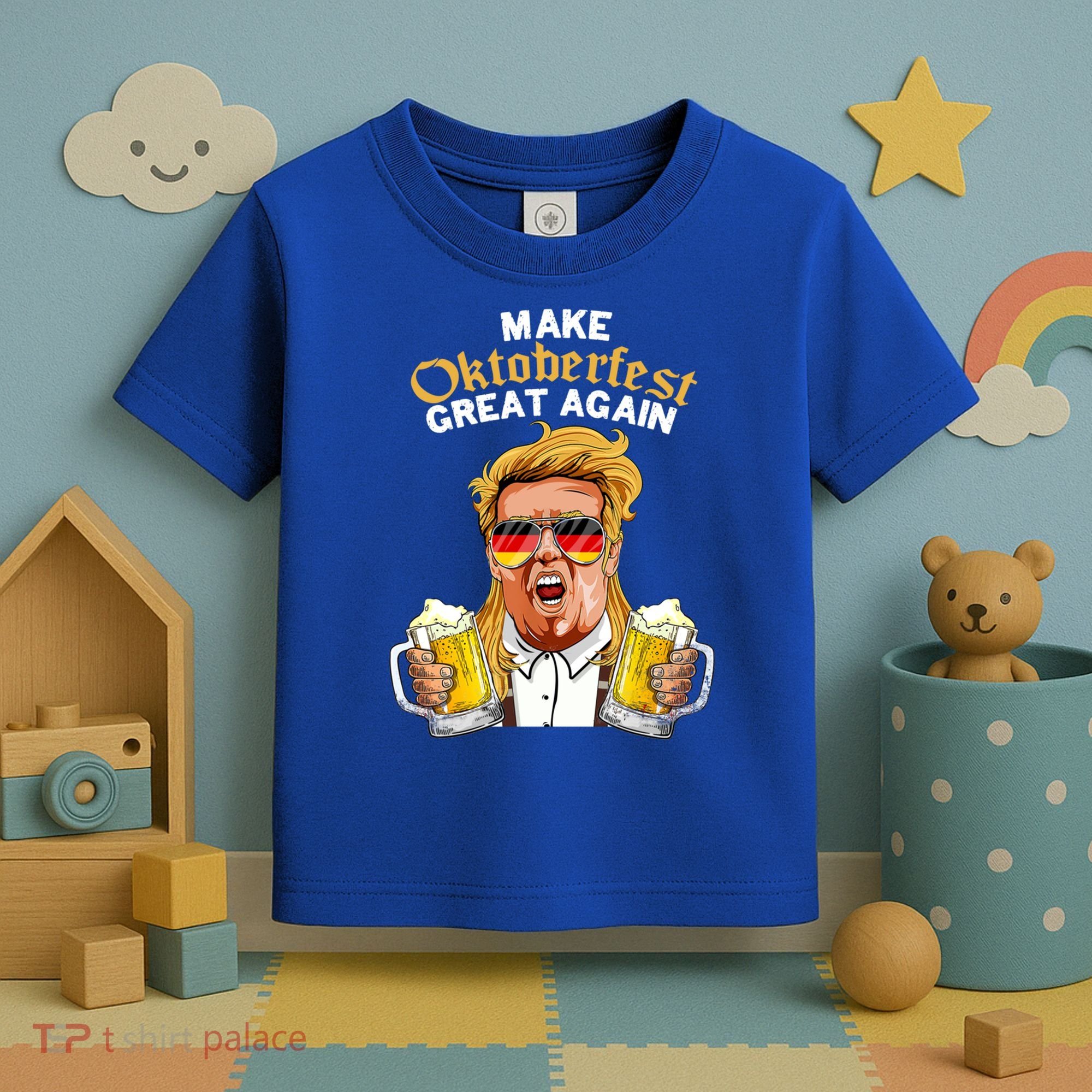 Make Oktoberfest Great Again Funny Trump Beer Mug Meaningful Gift Toddler T-Shirt