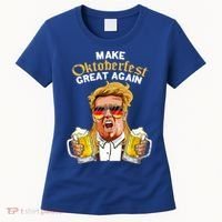 Make Oktoberfest Great Again Funny Trump Beer Mug Meaningful Gift Women's T-Shirt thumb 0