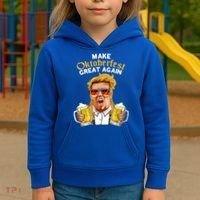 Make Oktoberfest Great Again Funny Trump Beer Mug Meaningful Gift Kids Hoodie thumb 3